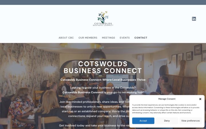 Screenshot von cotswoldsbusinessconnect.co.uk
