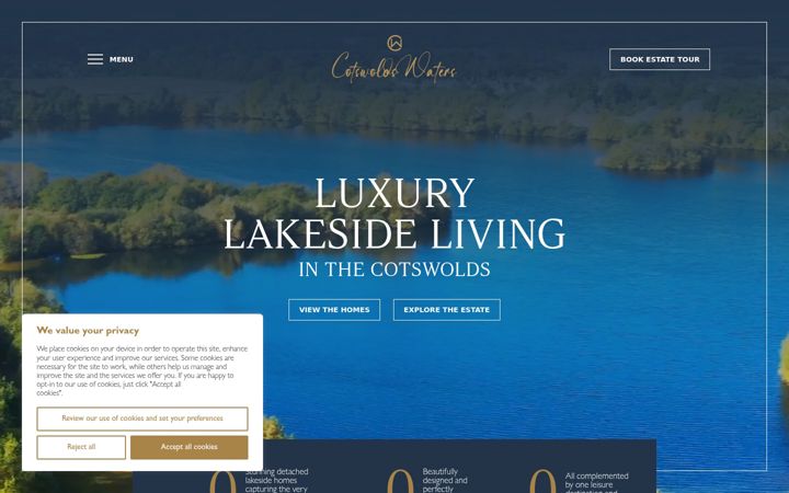 Screenshot of cotswoldswaters.com