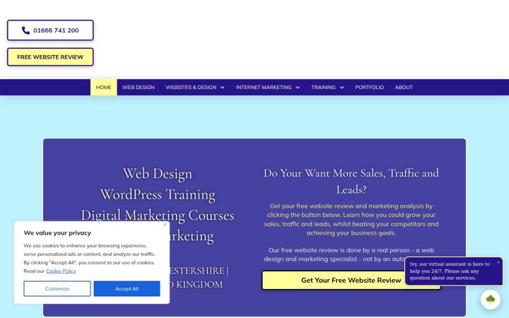 Screenshot von cotswoldwebsites.co.uk