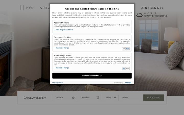 Screenshot of cottage-inn.com