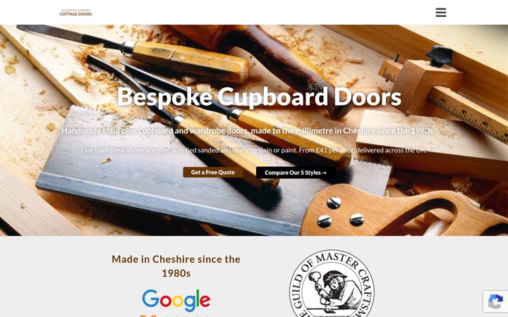Screenshot von cottagedoorsuk.co.uk