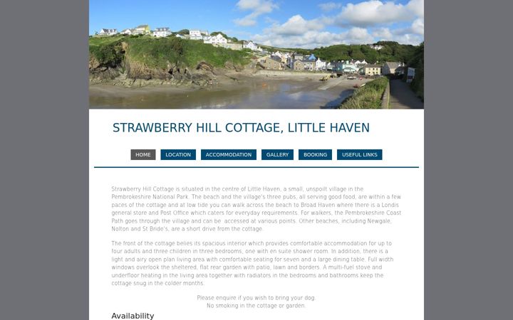 Screenshot von cottageinlittlehaven.co.uk