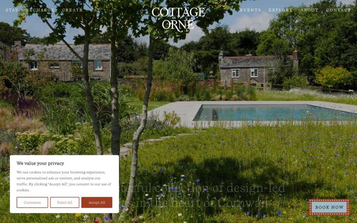 Screenshot of cottageorne.com