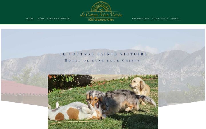 Screenshot of cottagesaintevictoire.com