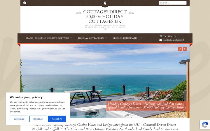 Screenshot di cottagesdirect.net
