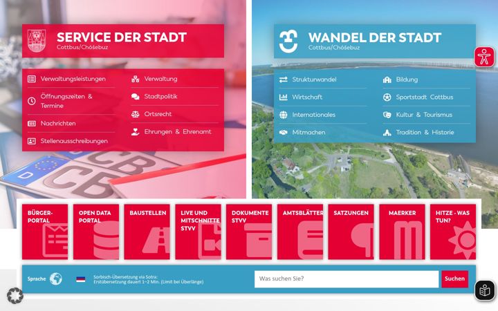 Screenshot of cottbus.de