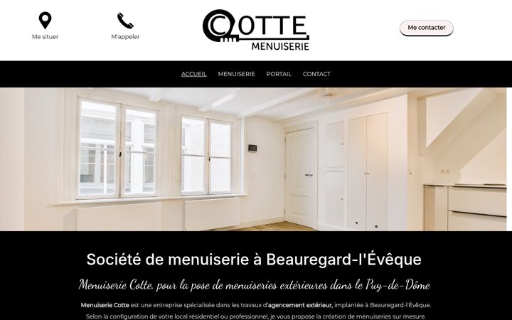 Screenshot of cottemenuiserie.fr