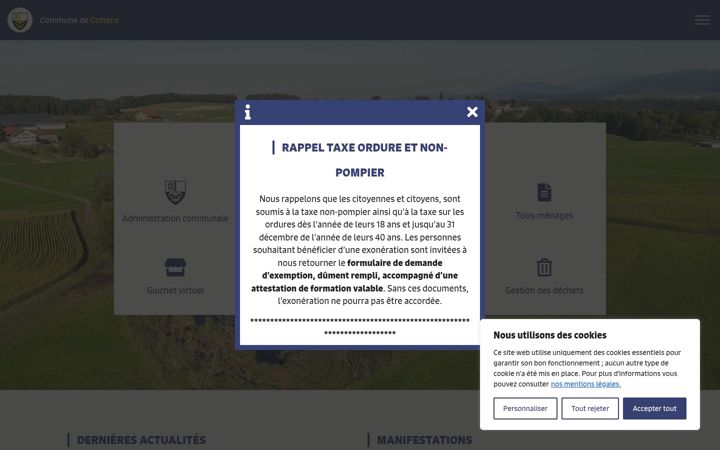 Screenshot of cottens-fr.ch