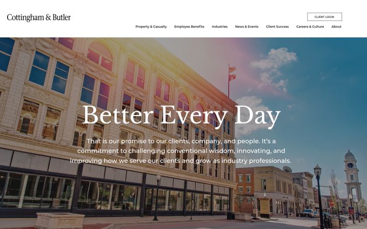Screenshot of cottinghambutler.com