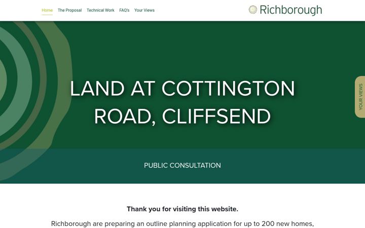 Screenshot of cottingtonroad.co.uk