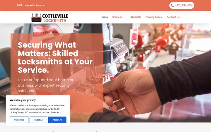 Screenshot of cottleville636locksmith.com