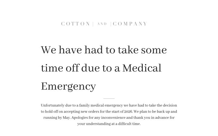 Screenshot of cottonandcompany.co.uk