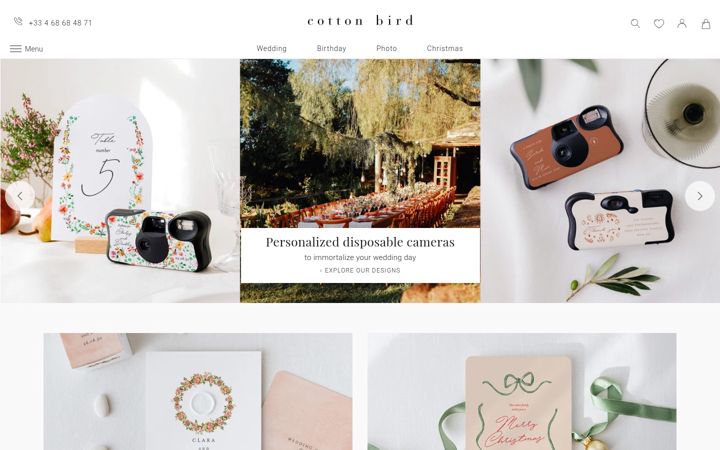 Screenshot of cottonbird.uk