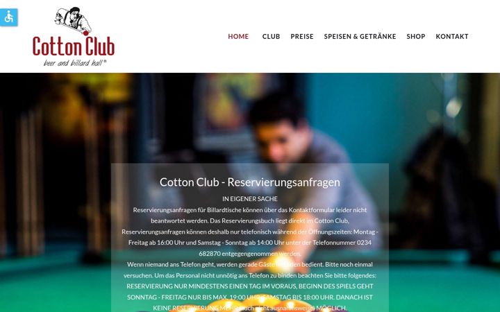 Screenshot of cottonclub.club