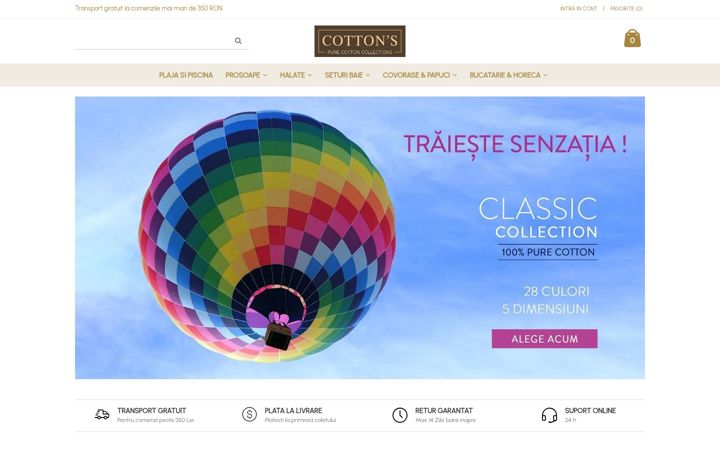 Screenshot of cottons.ro