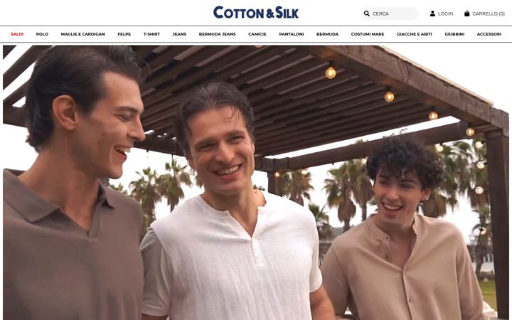Screenshot of cottonsilk.it