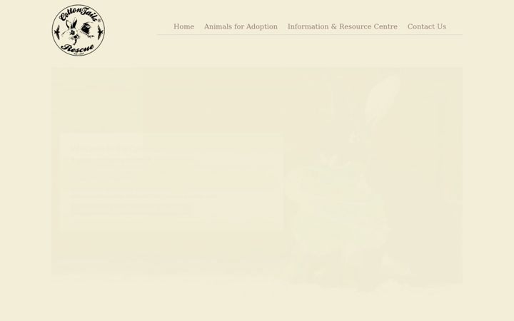 Screenshot of cottontails-rescue.org.uk