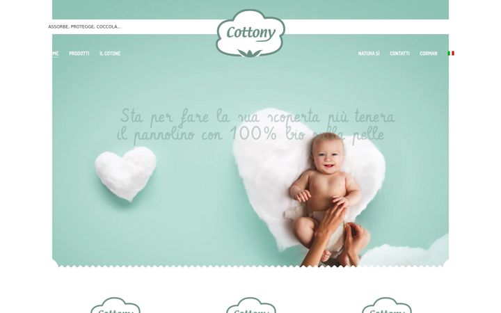 Screenshot of cottonybaby.it