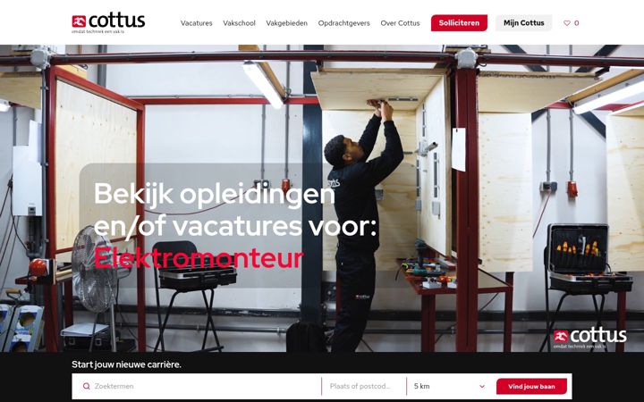 Screenshot of cottus.nl
