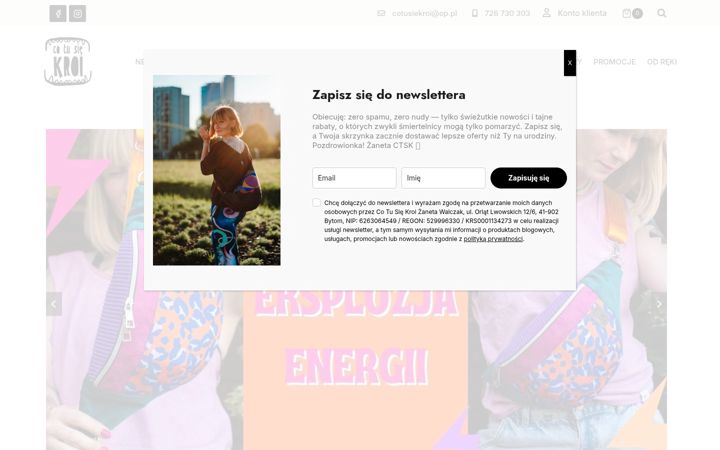 Screenshot of cotusiekroi.pl