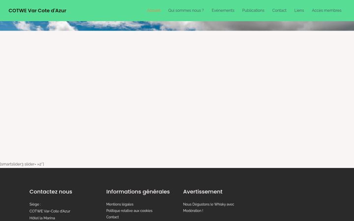 Screenshot of cotwevarcotedazur.fr