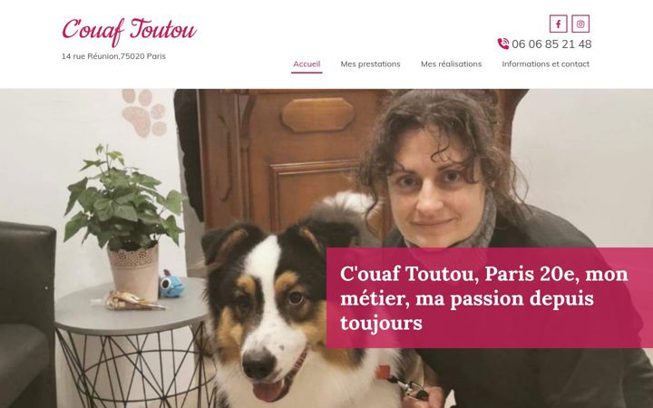 Screenshot of couaf-toutou-paris.fr