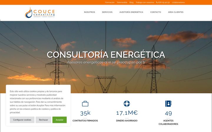 Screenshot of couceconsulting.com