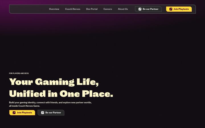 Screenshot of couch-heroes.com