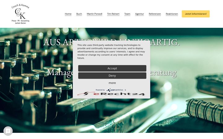 Screenshot of couch-und-komma.com