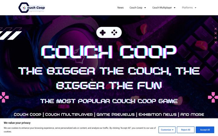 Snímek obrazovky couchcoop.info