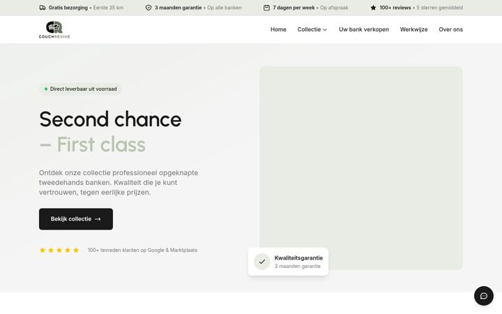 Skærmbillede af couchrevive.nl
