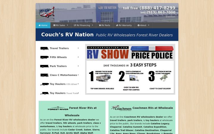 Screenshot of couchsrvnation.com