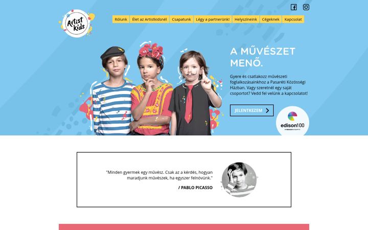 Screenshot of coucouartfest.hu