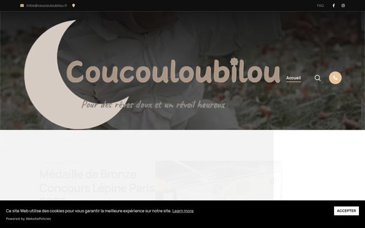 Ekrano kopija coucouloubilou.fr