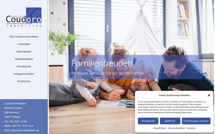 Screenshot of coudoro-immobilien.de
