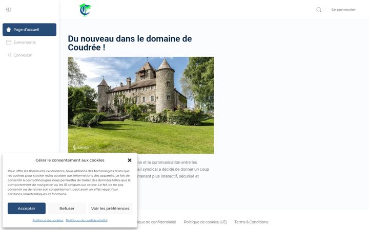 Screenshot of coudree.info