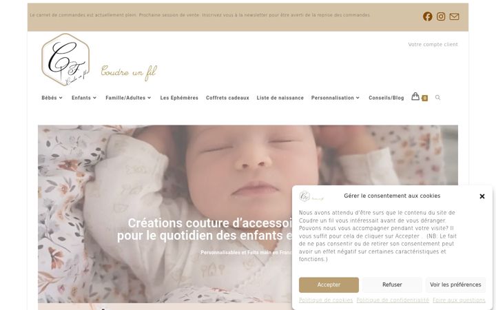 Screenshot of coudreunfil.fr