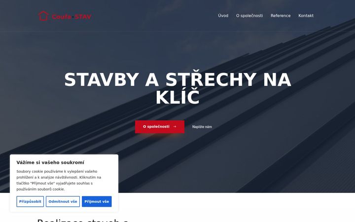 Screenshot von coufastav.cz