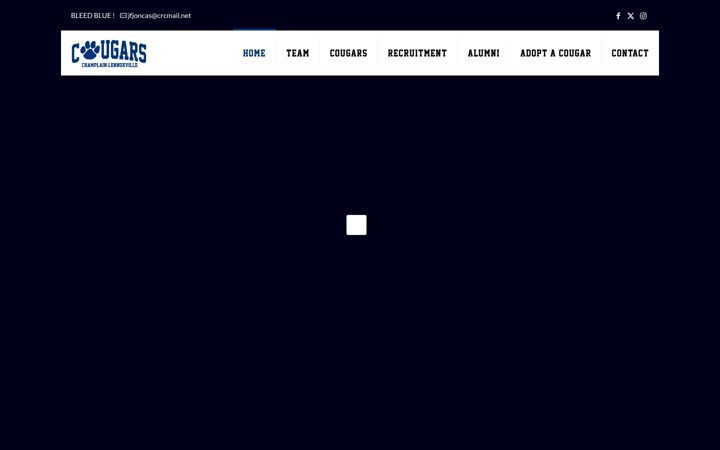 Screenshot of cougarfootball.ca