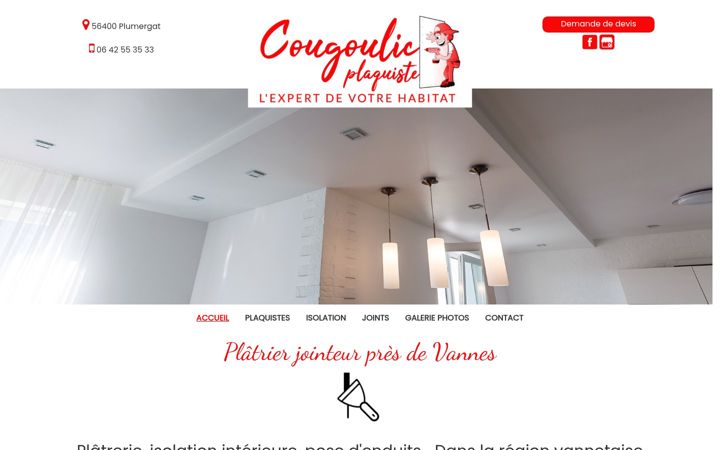 Screenshot of cougoulic-plaquiste.fr