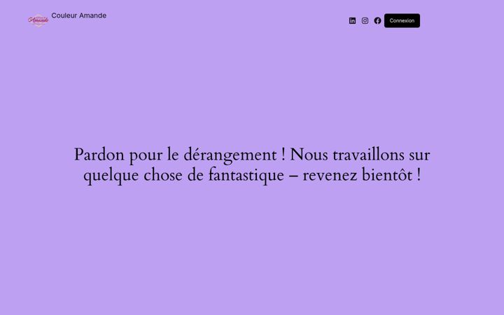 Screenshot of couleuramande.com