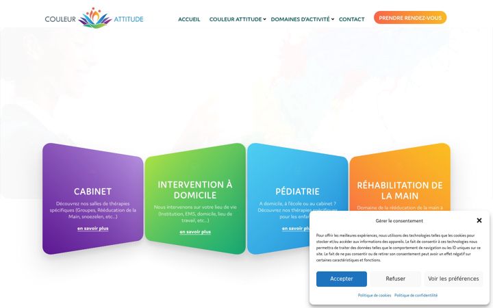 Screenshot of couleurattitude.ch