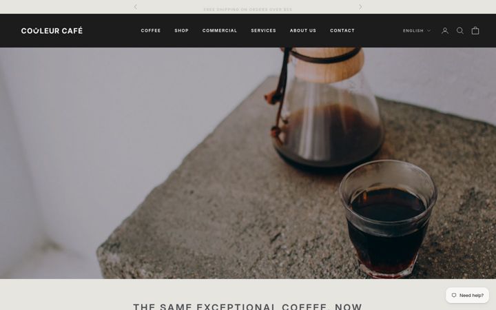Screenshot of couleurcafe.ca
