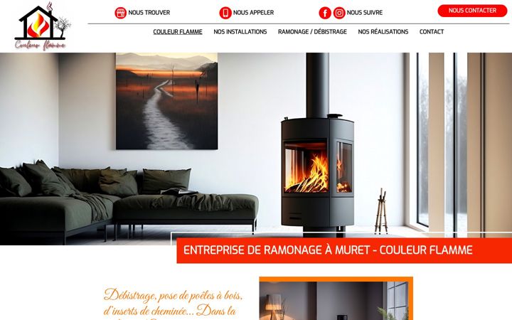 Ekrano kopija couleurflamme.fr