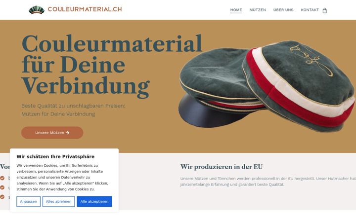 Screenshot of couleurmaterial.ch