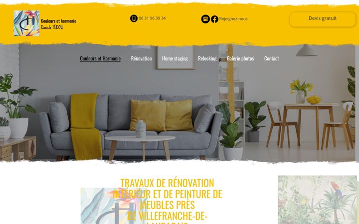 Screenshot of couleurs-et-harmonie.fr