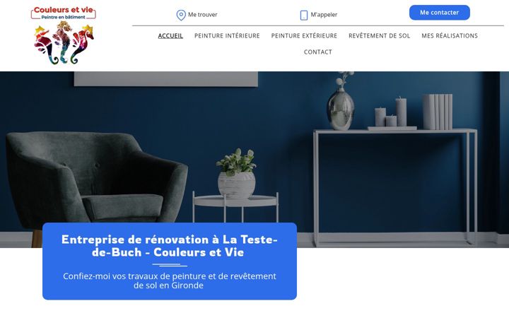 Screenshot of couleursetvie33.fr