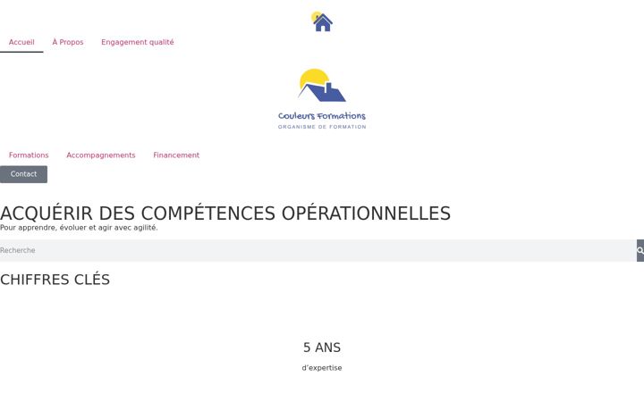 Screenshot of couleursformations.fr
