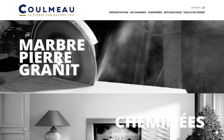 Ekrano kopija coulmeau.fr