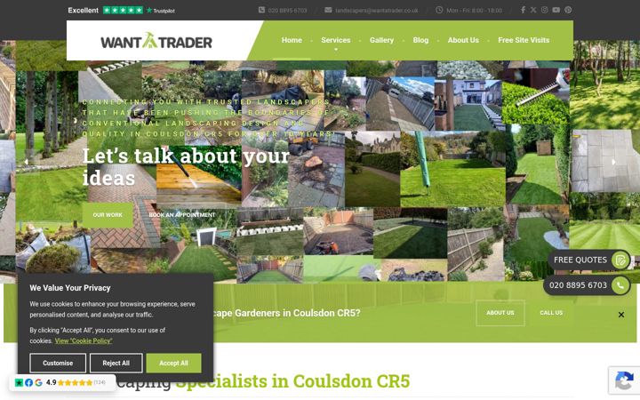 Screenshot von coulsdonpaving.co.uk